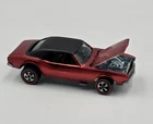 1967 Hot Wheels Redline Custom Camaro Rose Red USA Brown Interior