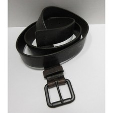 VGT Gap Belt Men 46 Black Genuine Cow Leather Classic Y2K Rugged Made In USA *