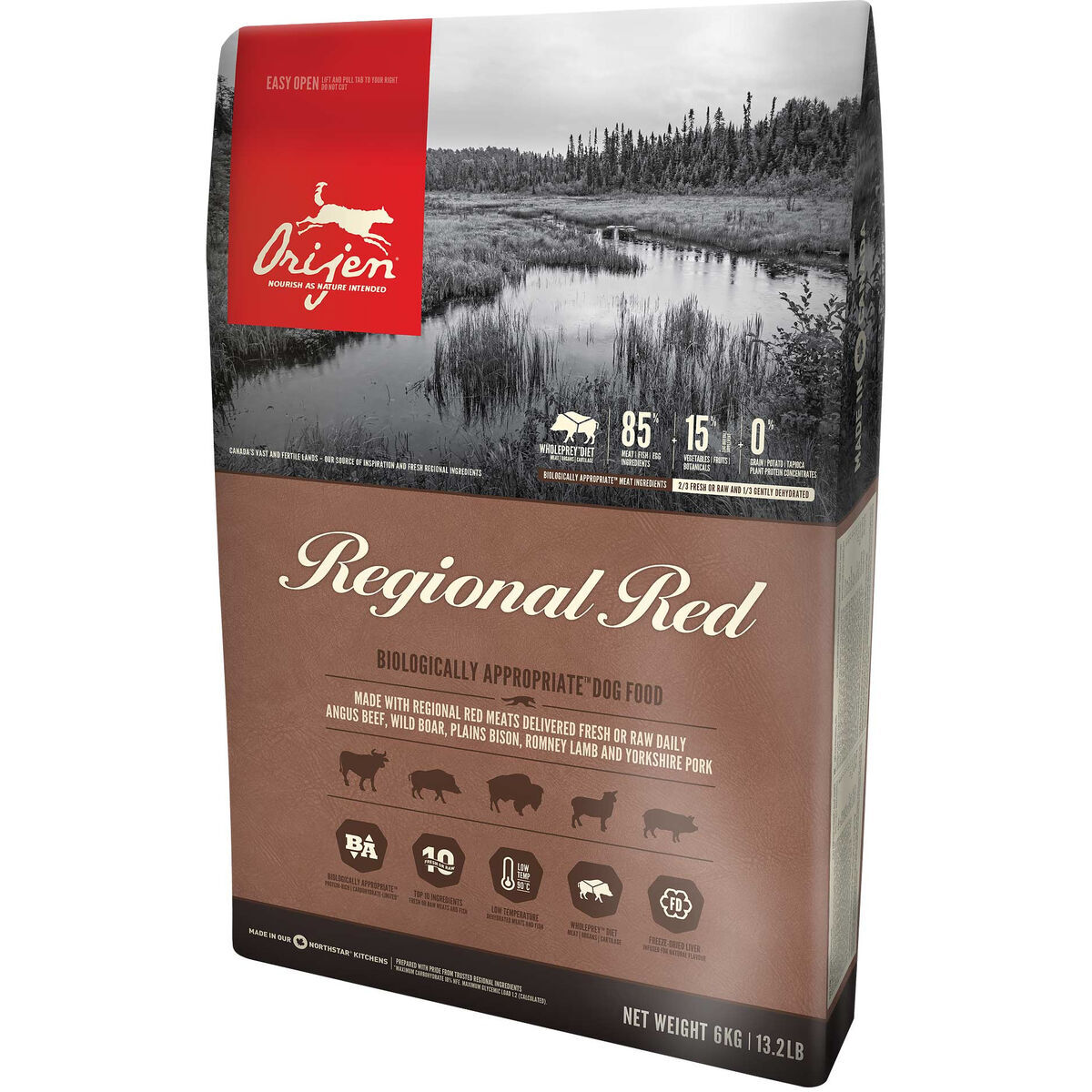 Io penso Orijen Regional Red 11,4 Kg Adulto Pollo Carne di vitello Agnello Ma