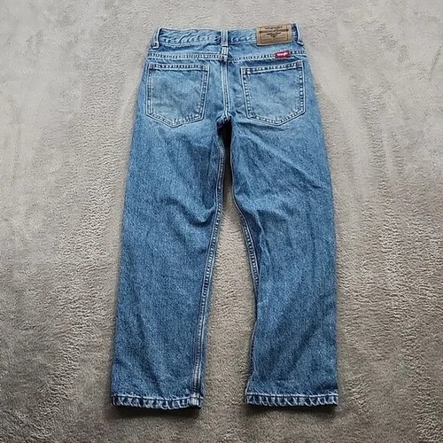 Wrangler Jeans Boys Size 7 Straight Leg Blue Denim Cowboy Western Distressed - Picture 10 of 11