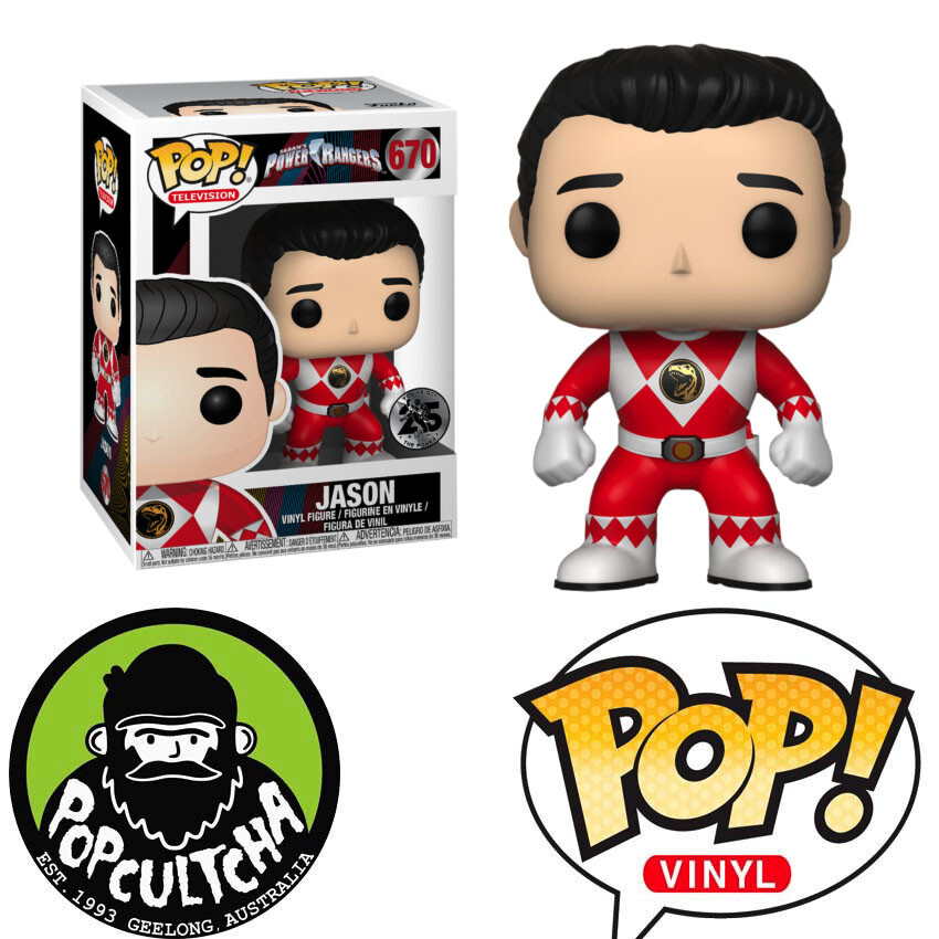 Power Rangers - Jason Unmasked Red Ranger Pop! Vinyl Figure 'New&Quot;