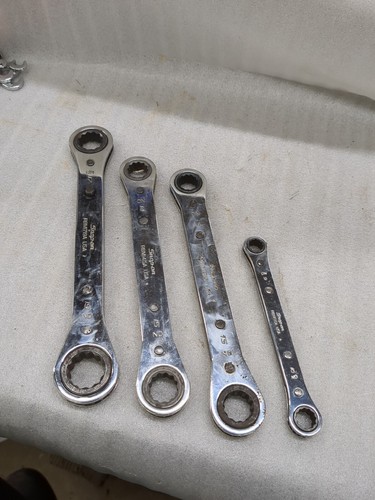 4- Snap On 12Pt. Metric Ratcheting Wrench RBM910A RBM1315 RBM1415A RBM1719A