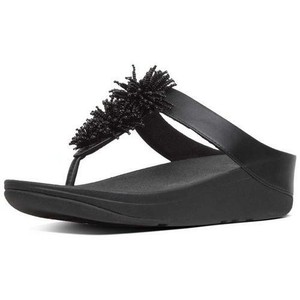 pom pom flip flop slippers