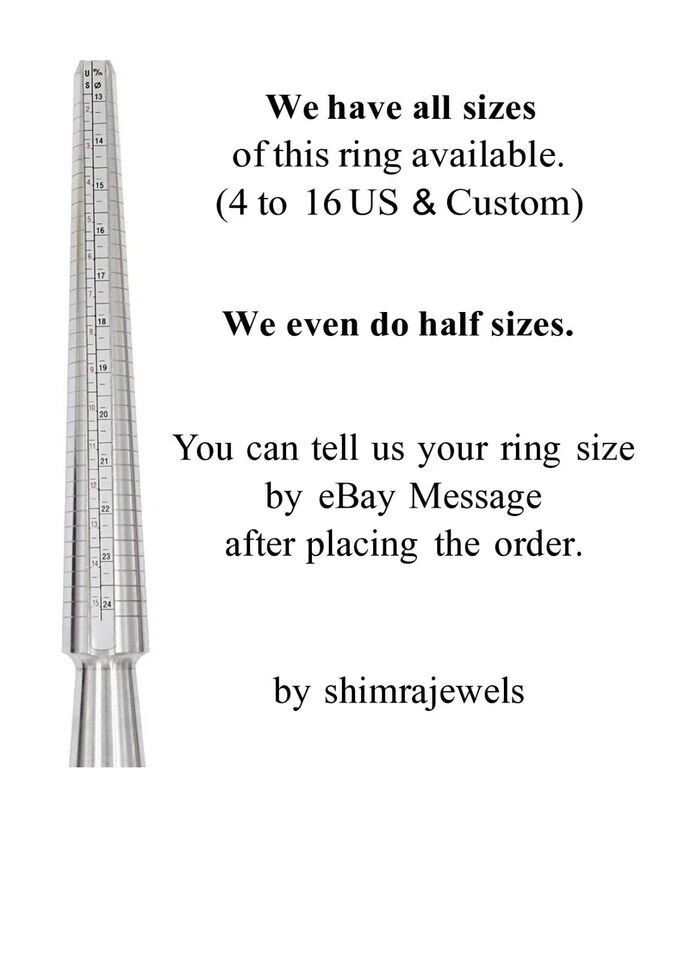 Anillo para hombre granate natural y ónix verde con plata enchapada en oro blanco #289 Foto 4 de 4