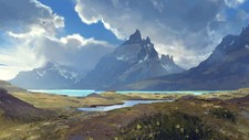 Landscape art nature river Custom Gaming Mat Desk