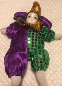 mardi gras porcelain dolls