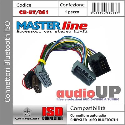 Connecteur Iso Interface Bluetooth Pour Chrysler Voyager à Partir De 2008 IN Poi - Photo 1/2