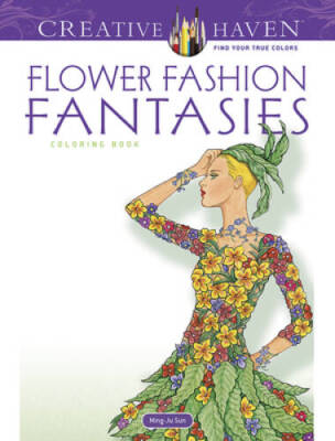 Dover Publications Flower Fashion Fantasies (Adult Coloring) - ACCEPTABLE
