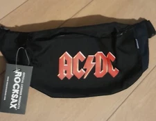 Rocksax Officially Licensed AC/DC Lightning Fanny Pack Zipper Bag Belt Bag