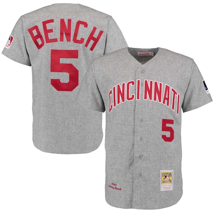 極美品 Mitchell & Ness REDS 5 BENCH Jersey 【公式通販】