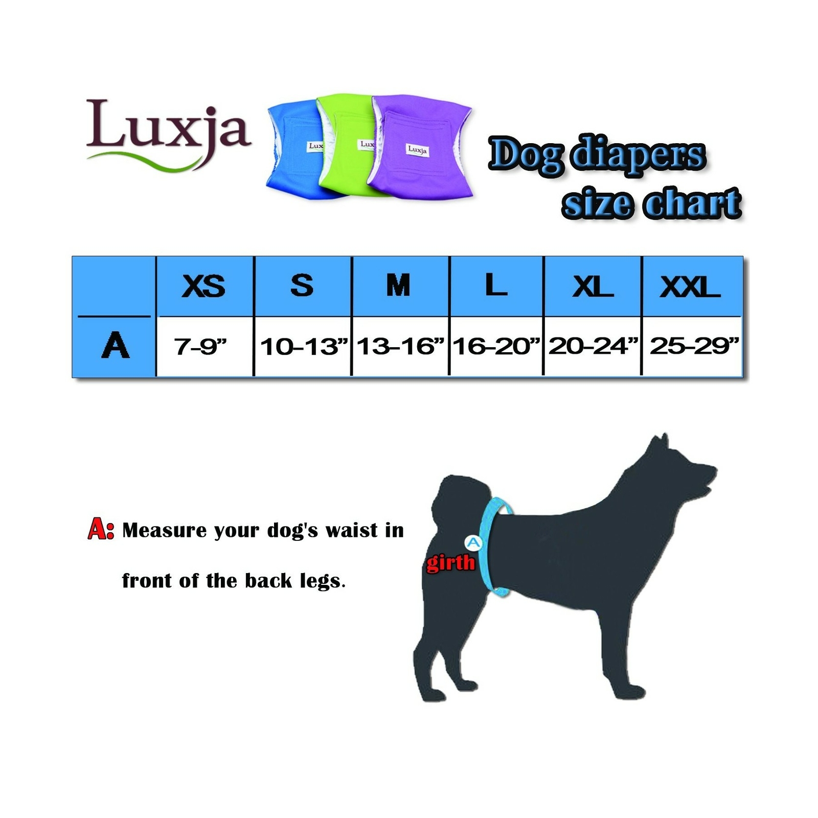 luxja dog diapers