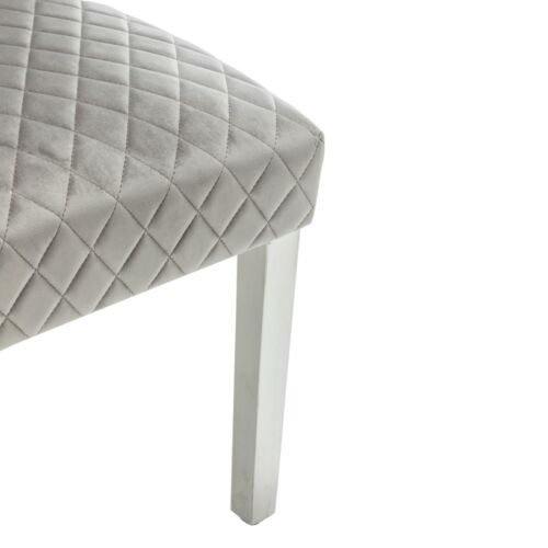 Marble 130, 160, 180 cm Dining Table with 6 Velvet Chairs Black Cream Grey White - Picture 32 of 64