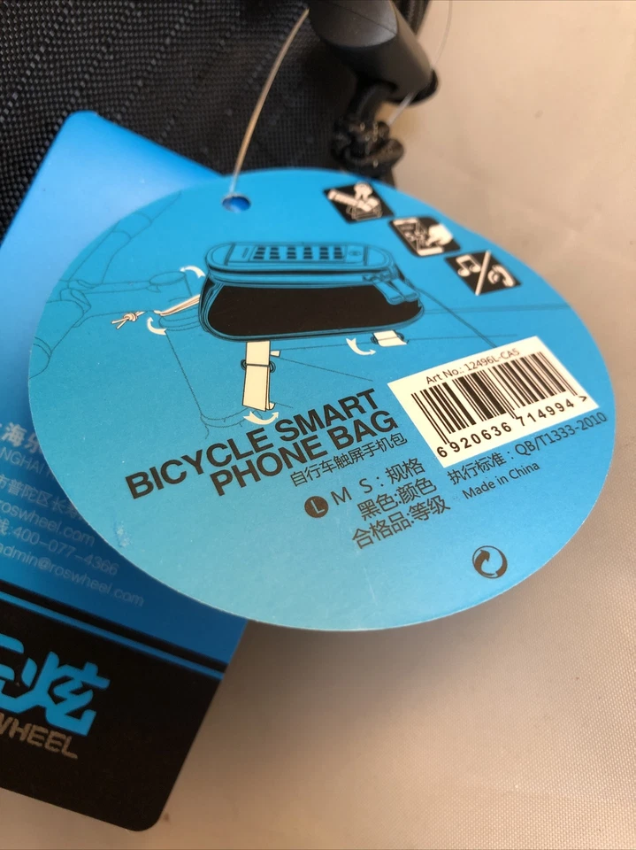 Roswheel Bicycle Cell Phone Frame Bag Touch Screen NWT - Image 2 of 4