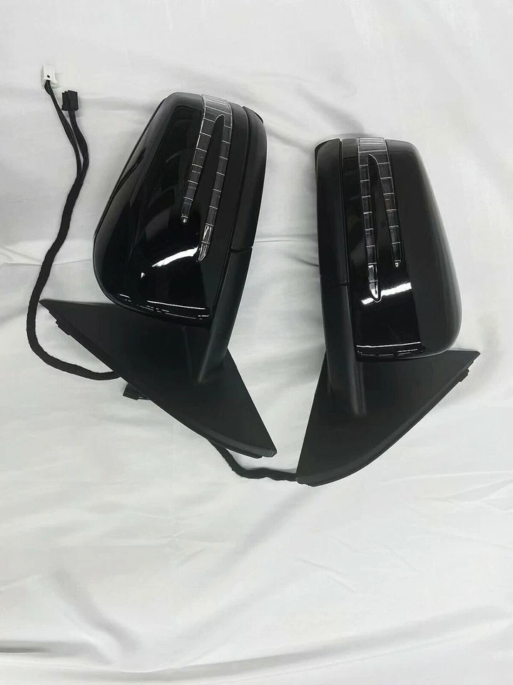 Par de espejos retrovisores laterales de coche W176 para Mercedes Benz Clase A A180 A200 A250 negro Foto 4 de 4