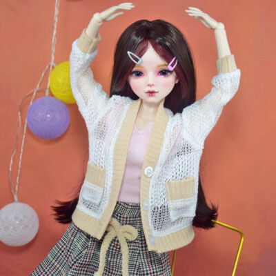 1/3 BJD Doll 55cm Girl Doll Full Set Joints Body with Clothes