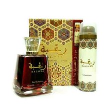 Raghba Eau de Perfume 100ML By Lattafa Sweet Powdery Woody Arabian Perfume Spray