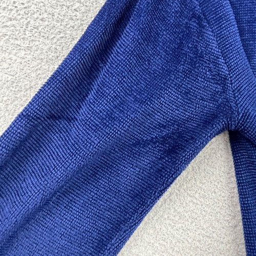 Vintage Shirt Mens Medium Blue Acrylic Terry Cloth Pullover Retro 60s 70s - Picture 11 of 22