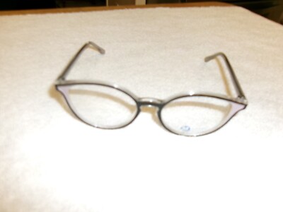 Modern Optical Eyeglass Frames Perform Black/Crystal/Ivory 51[]20-135