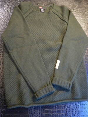DIESEL Pullover ''Marvelles DISCOVERIES'' Ärme-Logo/ Farbe: Dunkelgrün Gr. L/ TOP!