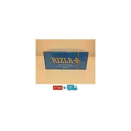 50 BLUE KING SIZE SLIM RIZLA CIGARETTE BOOKLETS SMOKING ROLLING PAPERS ...