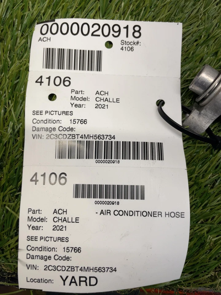 ✅ 2021 DODGE CHALLENGER Air Conditioner Hose See Pictures OEM - Image 4 of 4