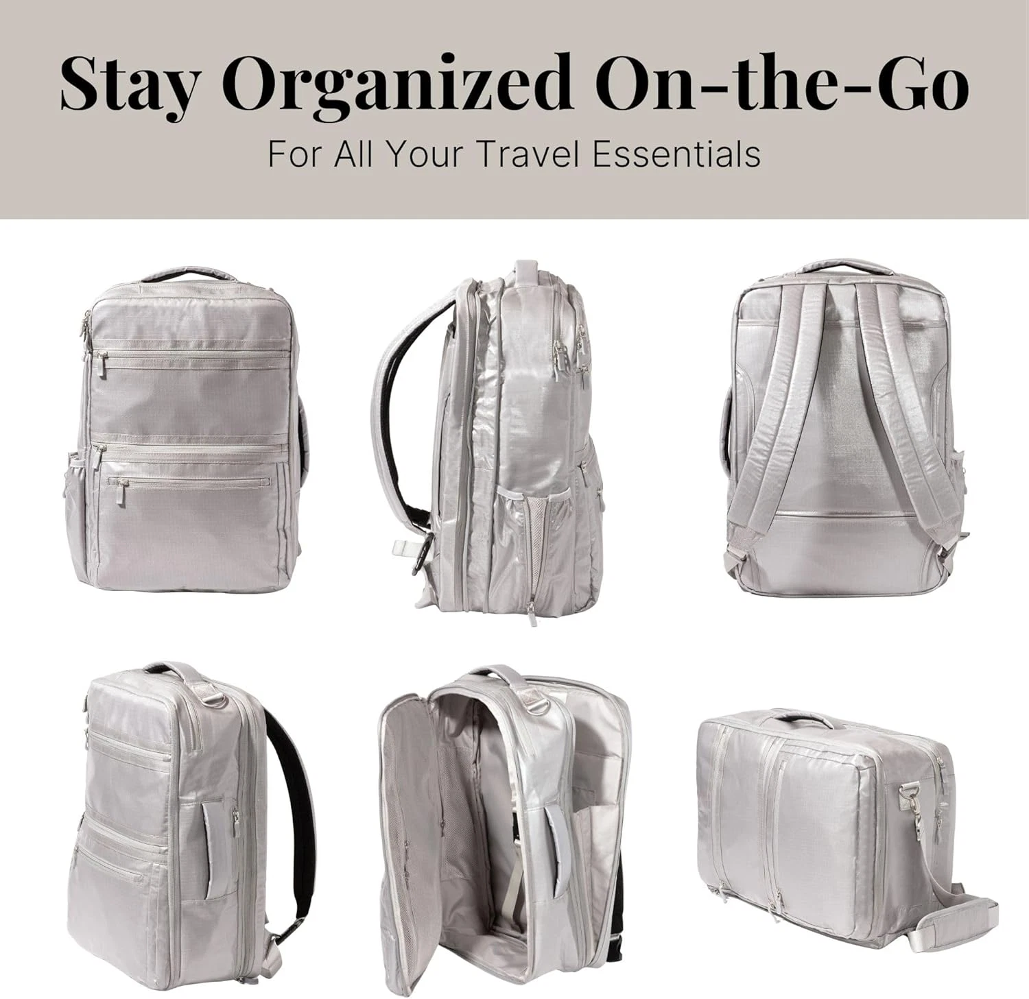 WANDLER Zaino da viaggio moderno convertibile