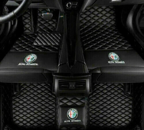 For Alfa Romeo Giulia Stelvio Car Floor Mats 2017-2025 Luxury Waterproof Carpets - Image 2 of 4