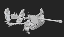 Just Some Miniature WW2 German Pak 40 Anti Tank Gun & Crew Bolt Action 20mm 28mm