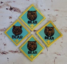BSA Boy Scouts, Cub Scouts, Bear Rank Patch, Pre-Owned