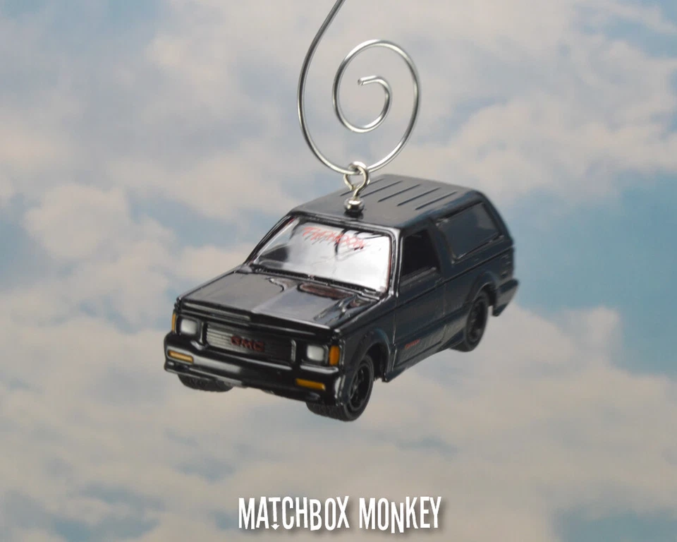 GMC Typhoon Negro Personalizado Adorno de Navidad 1/64 Bronco II Jimmy K5 Adorno Foto 3 de 4