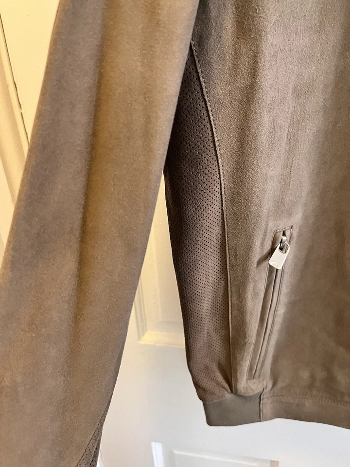 Paul Stuart Suede Moto Jacket Mens S - Image 3 of 4