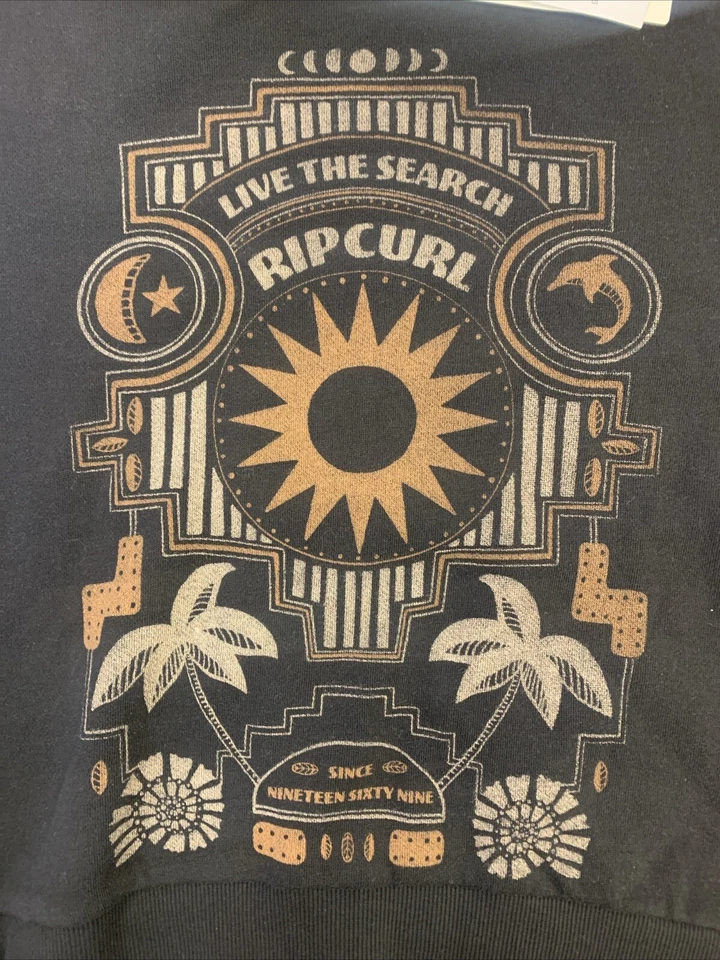 Sudadera con capucha negra Rip Curl XS nueva con etiquetas Foto 3 de 4