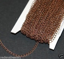 32 ft spool of Antiqued Copper Curb Chain 3.8X3mm