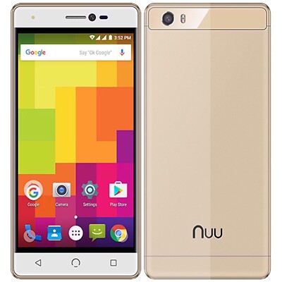 NUU Mobile M2 4G/LTE Gold 16GB + 2GB Dual-SIM Factory Unlocked SIMFree NEU