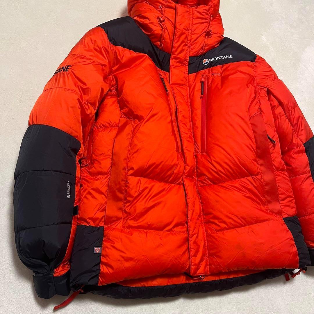 Montane Orange Black Down Jacket Men's Down High Performance Gore