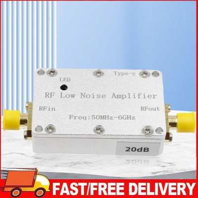 50Mhz-6Ghz LNA High Flatness Amplifier 20dB 30dB Gain RF Drive Signal Receiver