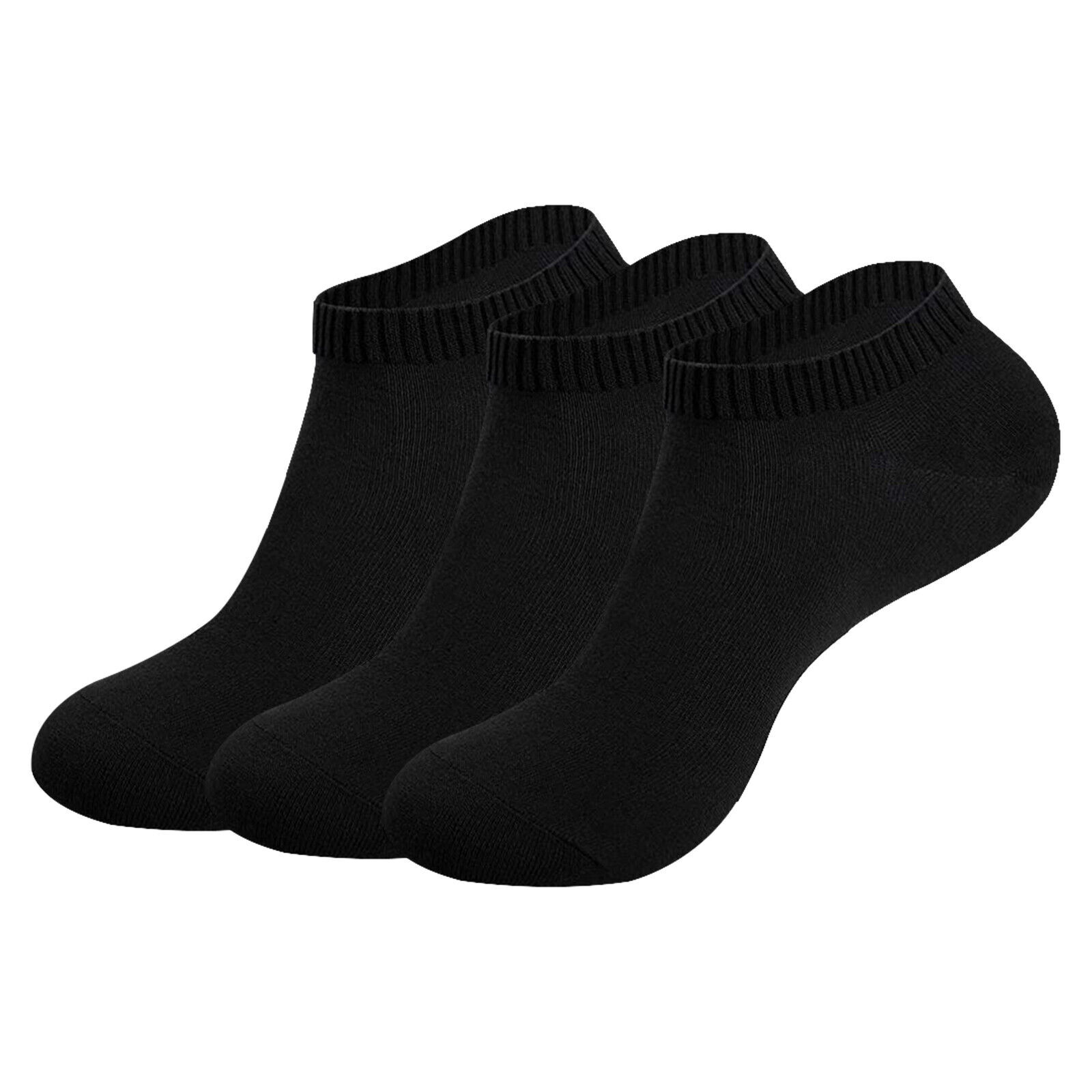 Mens Womens Low Cut Trainer Liner Ankle Socks Soft Cotton Invisible