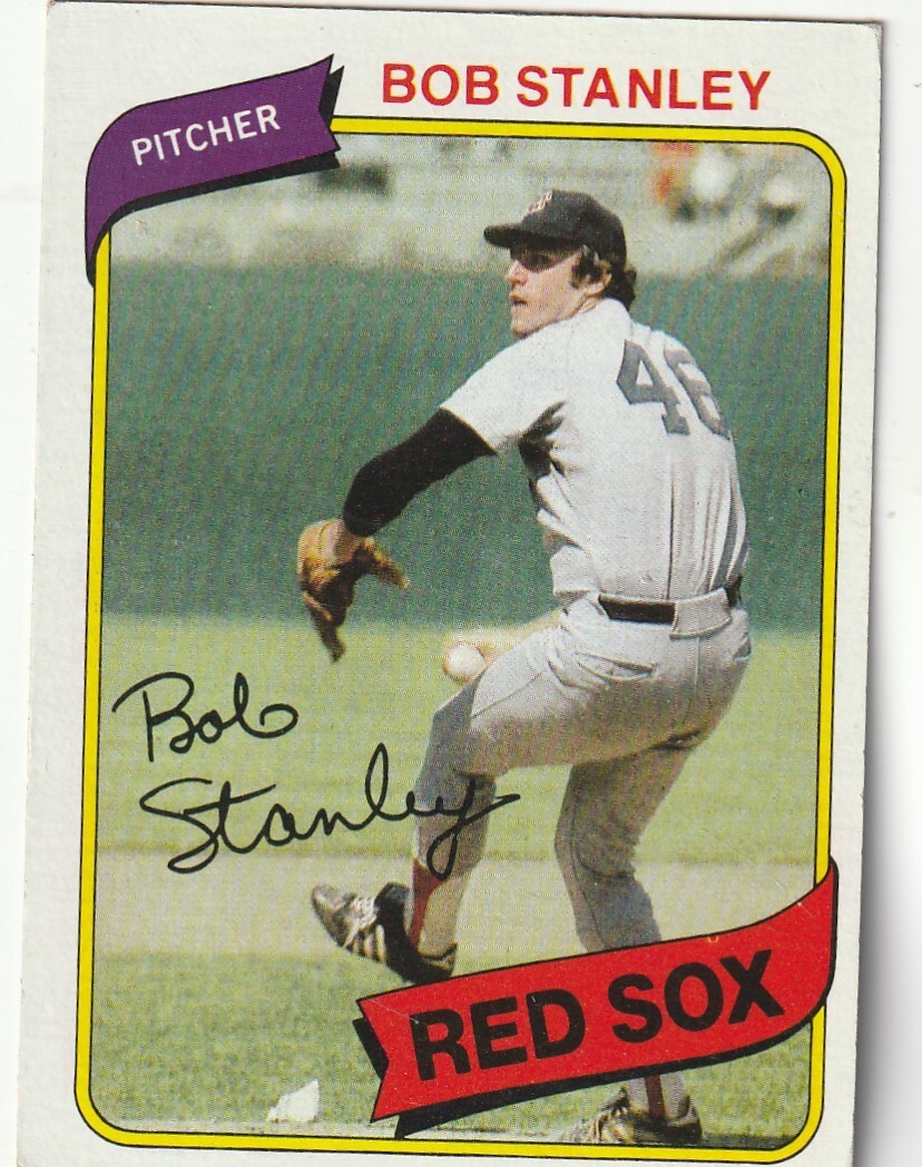 FREE SHIPPING-NRMINT-1980 Topps Bob Stanley Boston Red Sox #63 PLUS BONUS CARDS