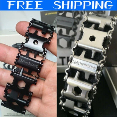 MULTI-TOOL Leatherman-Tread Edelstahl Outdoor Multifunktions Werkzeuge Wearable Armband Neu