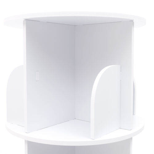 4 Tiers 360° Rotating Bookshelf Bookshelf Organizer Floor Standing Storage Shelf - Picture 12 of 14