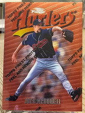 1997 Topps Finest Hurlers Jack McDowell w/ Coating #55 Cleveland Indians