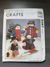 McCall's Crafts 8387 Snow Family Sewing Pattern New Holidays