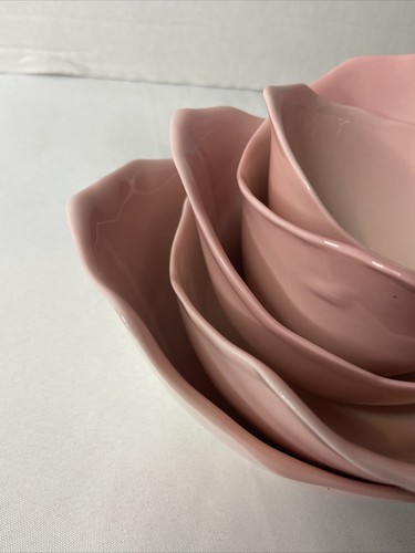 Cosmos Flower Rose Bowl Set Of 5 - Picture 2 of 12