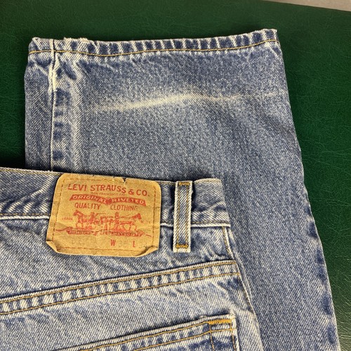 De colección Y2K Levis 517 Para hombres 35x34 Corte Bota Lavado Medio Denim Desteñido Occidental - Imagen 6 de 12