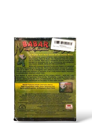 Babar King of the Elephants (DVD, 1999) - H0516 NEW and