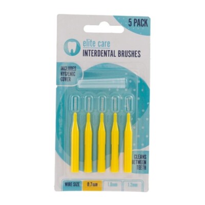 5x KLEINE INTERDENTALBÜRSTEN 0,7 MM ANTIBAKTERIELL Zahnseide zum Einnehmen