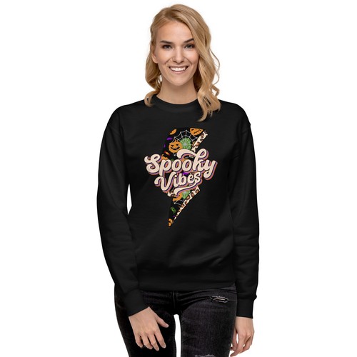 Spooky Vibes Unisex Premium Sweatshirt - Bild 3 von 15