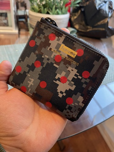 Garcons Cdg Wallet Camo Print 
