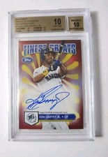2014 finest greats refractor ken griffey jr autograph 12/25