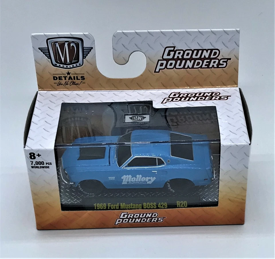 M2 Machines Ground Pounders R20 "1969 FORD MUSTANG BOSS 429'' 20-04, 1/7,000 - Image 2 of 4